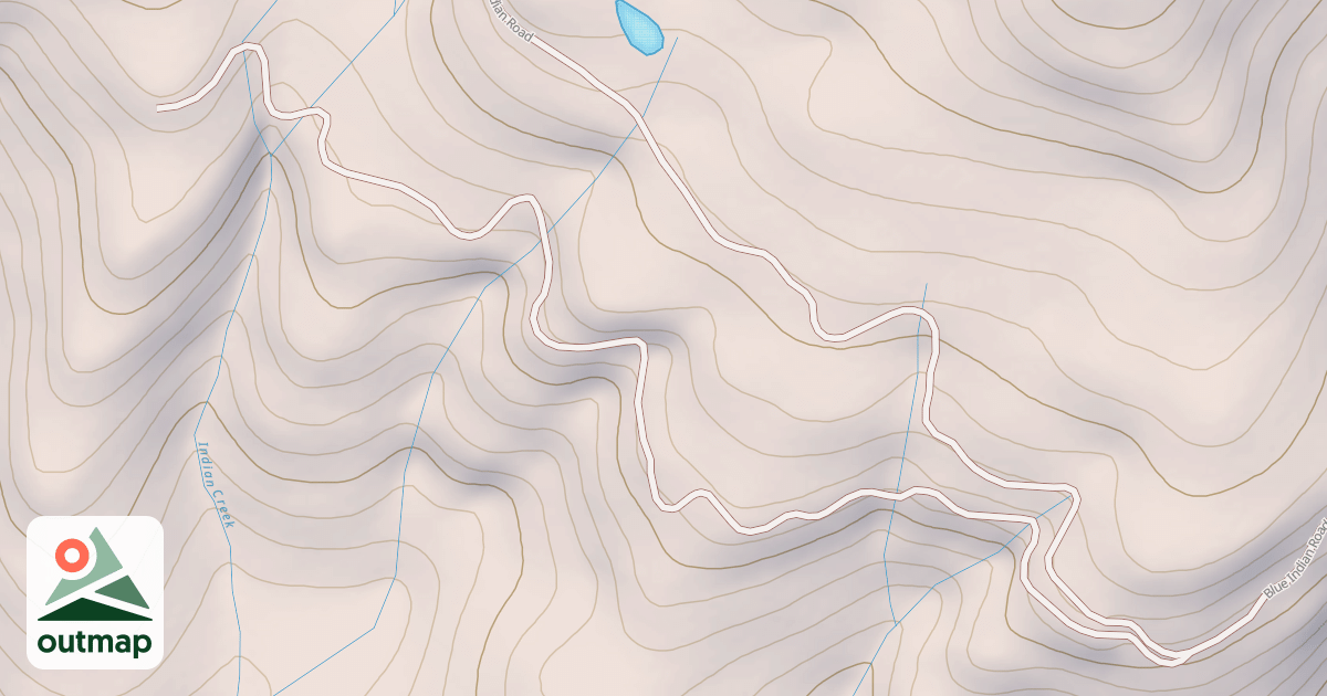 Map of BLUE INDIAN