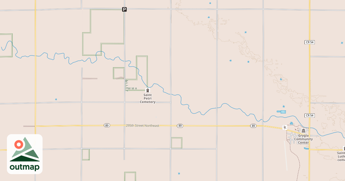 Map of Fourtown-Grygla Trail System