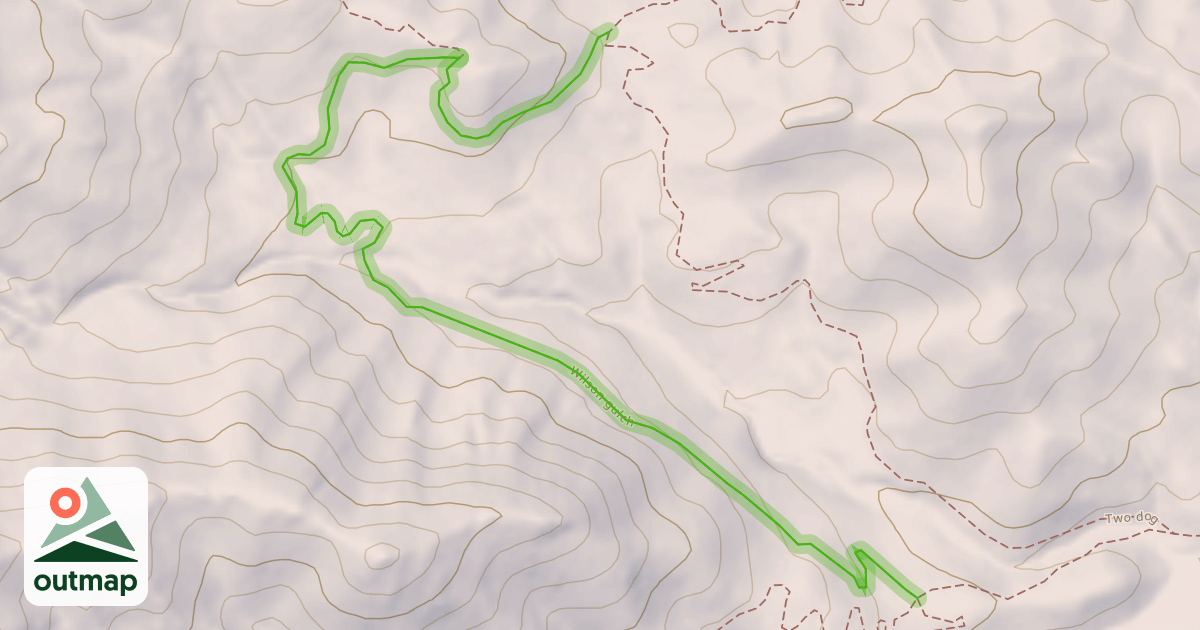 Map of Wilson gulch