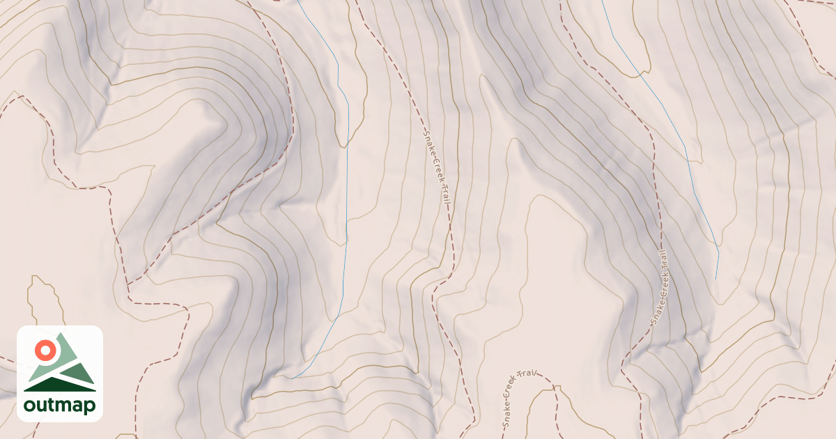 Map of Snake Creek Trail