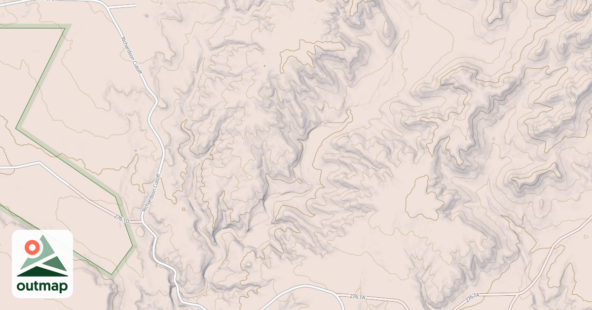 Map of East Pass Creek