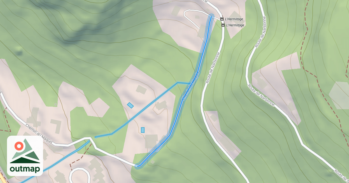 Map of Chemin du Maquis