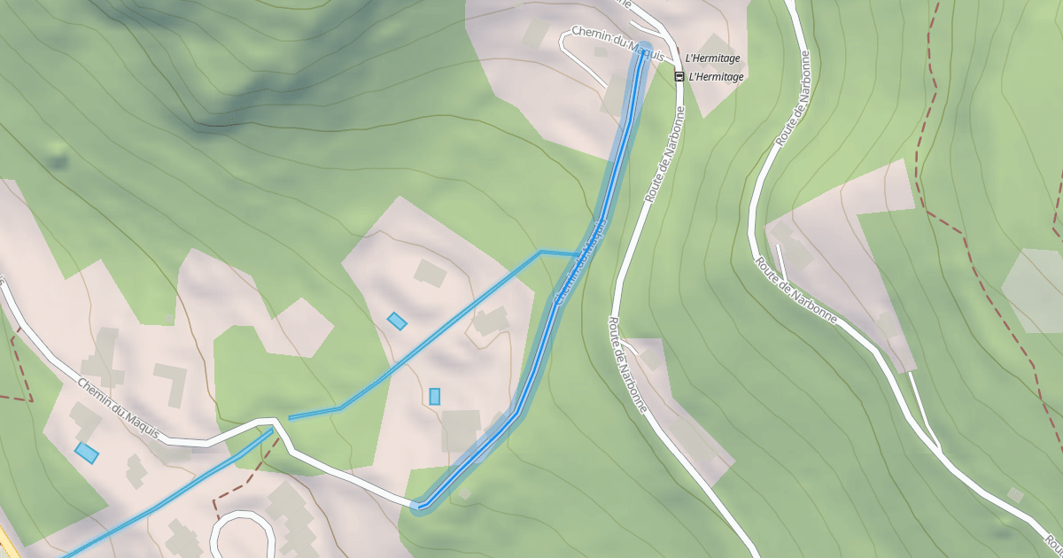 Map preview of Chemin du Maquis
