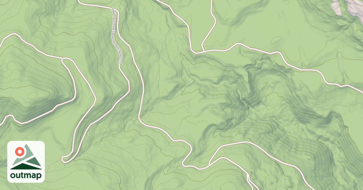 Map of USFS Motor Vehicle Use Map Roads {6F7DE2A6-4DFC-4C3B-985D-EF9B4B959D77}