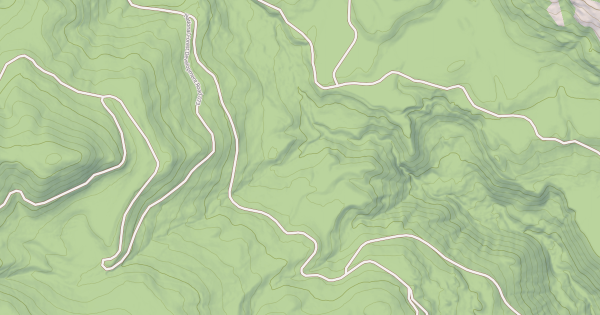 Map preview of USFS Motor Vehicle Use Map Roads {6F7DE2A6-4DFC-4C3B-985D-EF9B4B959D77}