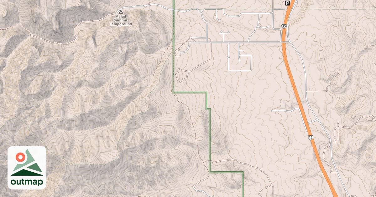 Map of SUMMIT TO STATION CANYON
