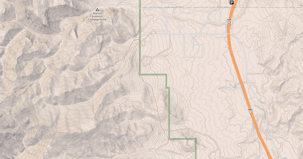 Map preview of SUMMIT TO STATION CANYON