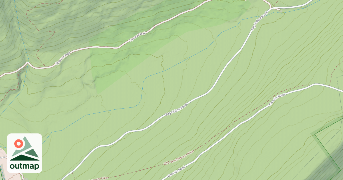 Map of Rothrock State Forest Seven Mountains Snowmobile Trails