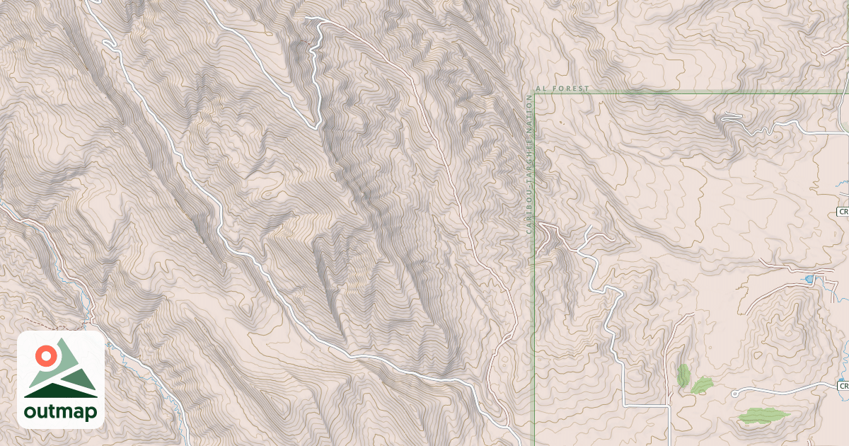 Map of PAT CANYON