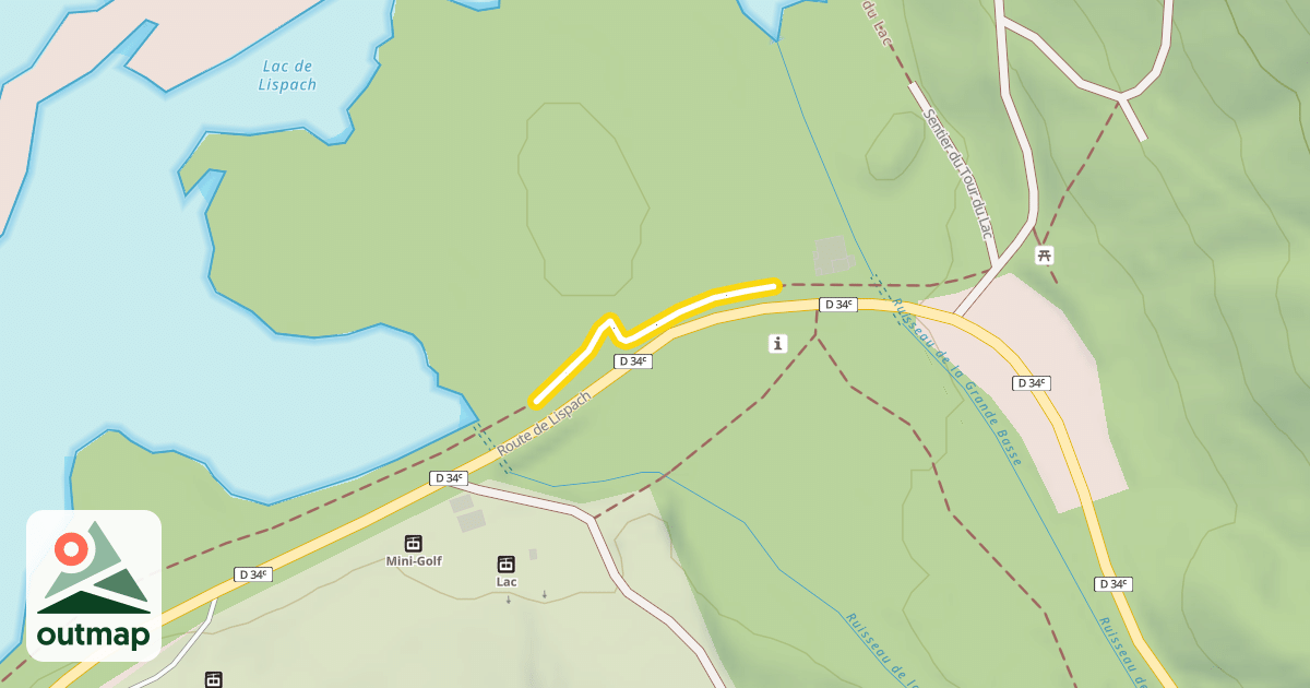 Map of Sentier du Tour du Lac