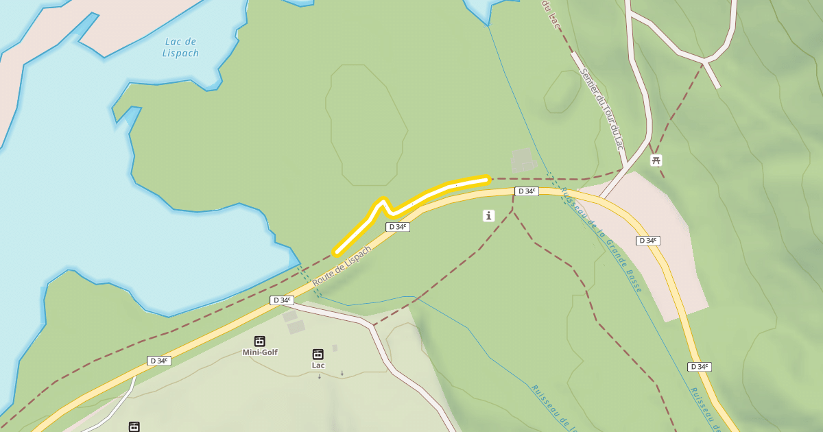 Map preview of Sentier du Tour du Lac