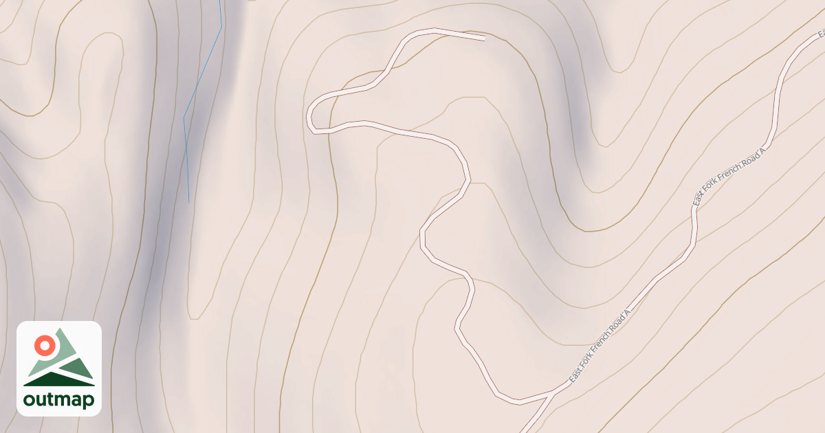 Map of EAST FORK FRENCH B