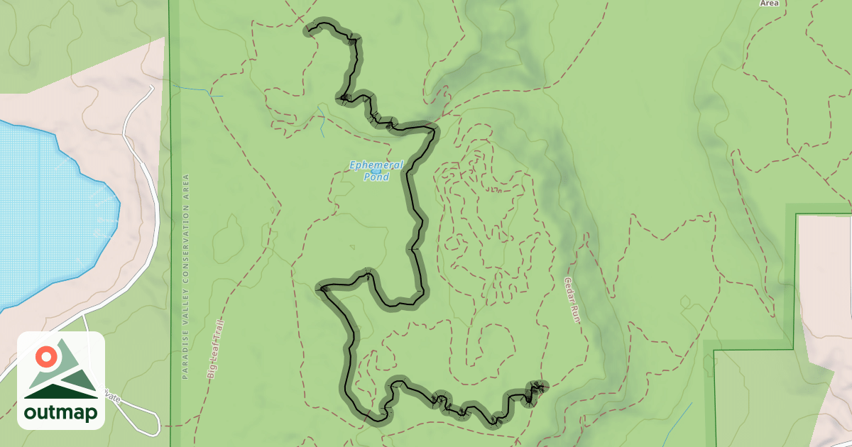 Map of Two Trees Trail