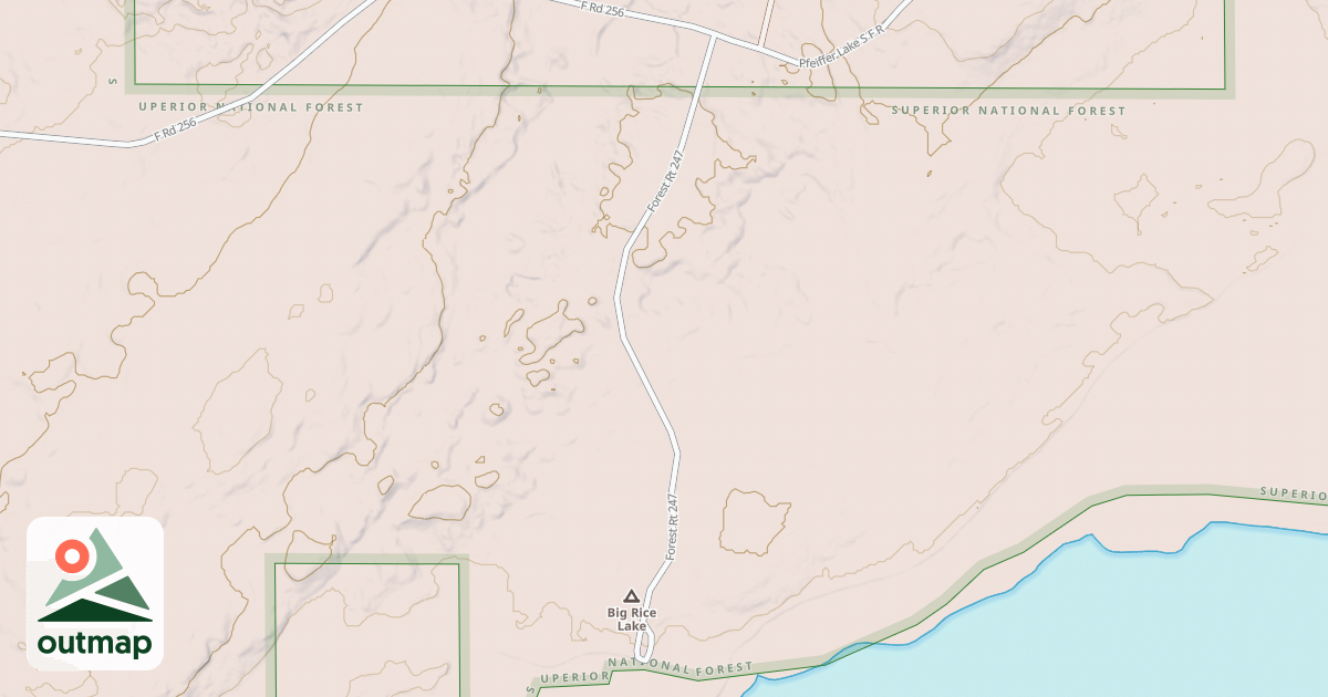 Map of BIG RICE LAKE