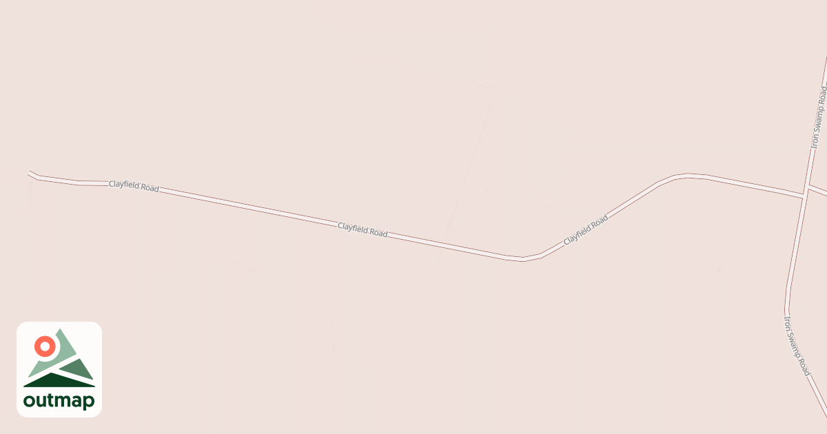 Map of CLAYFIELD