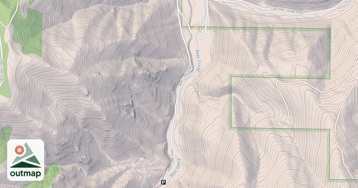 Map of S 163 BEAR CR