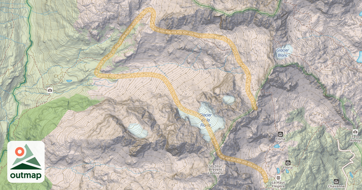 Map of Col des Aiguilles Crochues — Col de l’Index