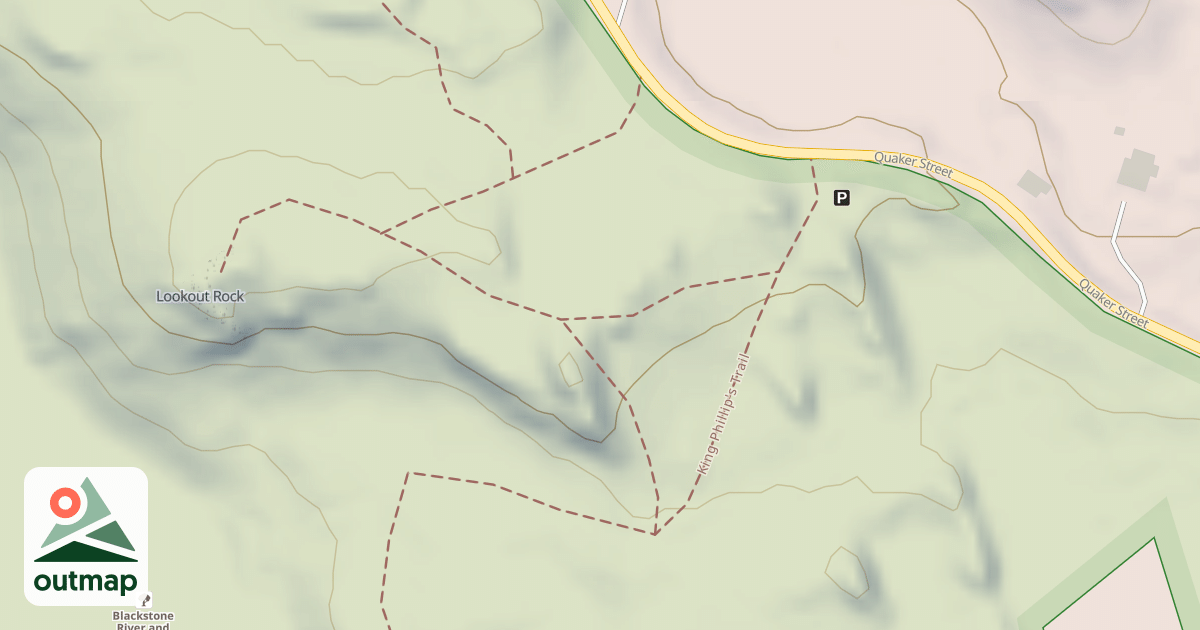 Map of Lookout Rock Trail