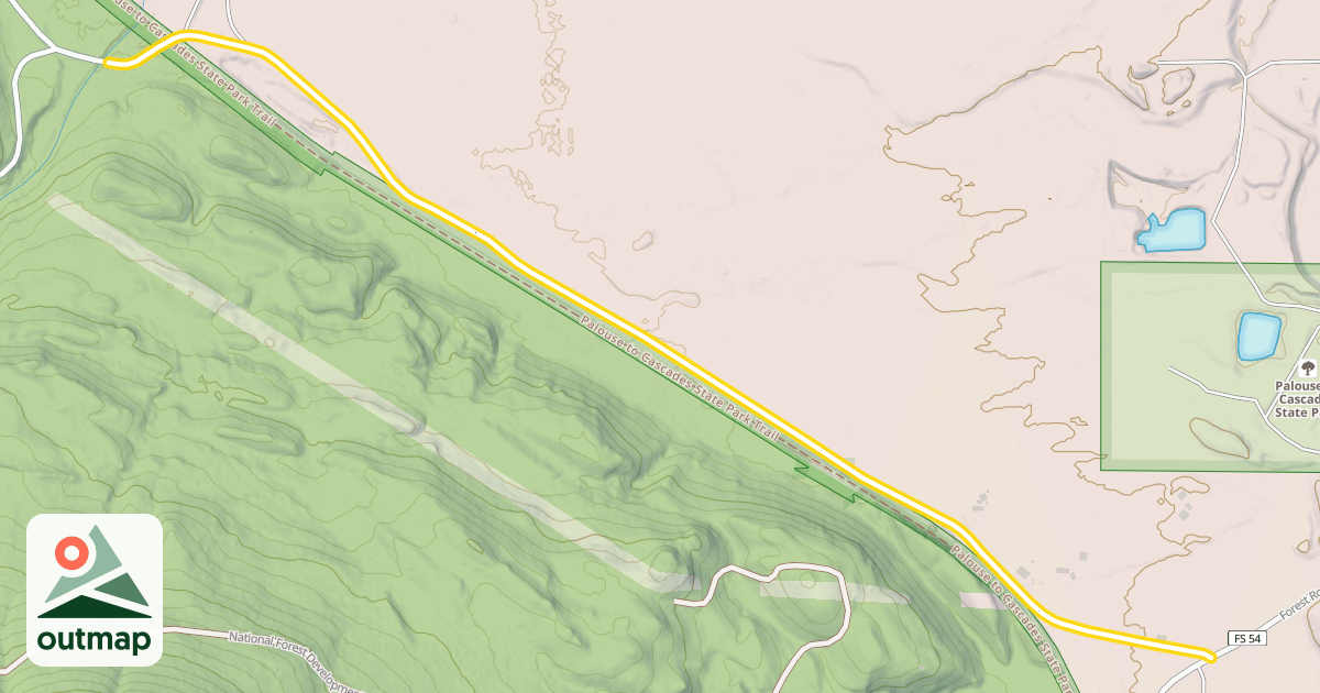 Map of Forest Road 5480