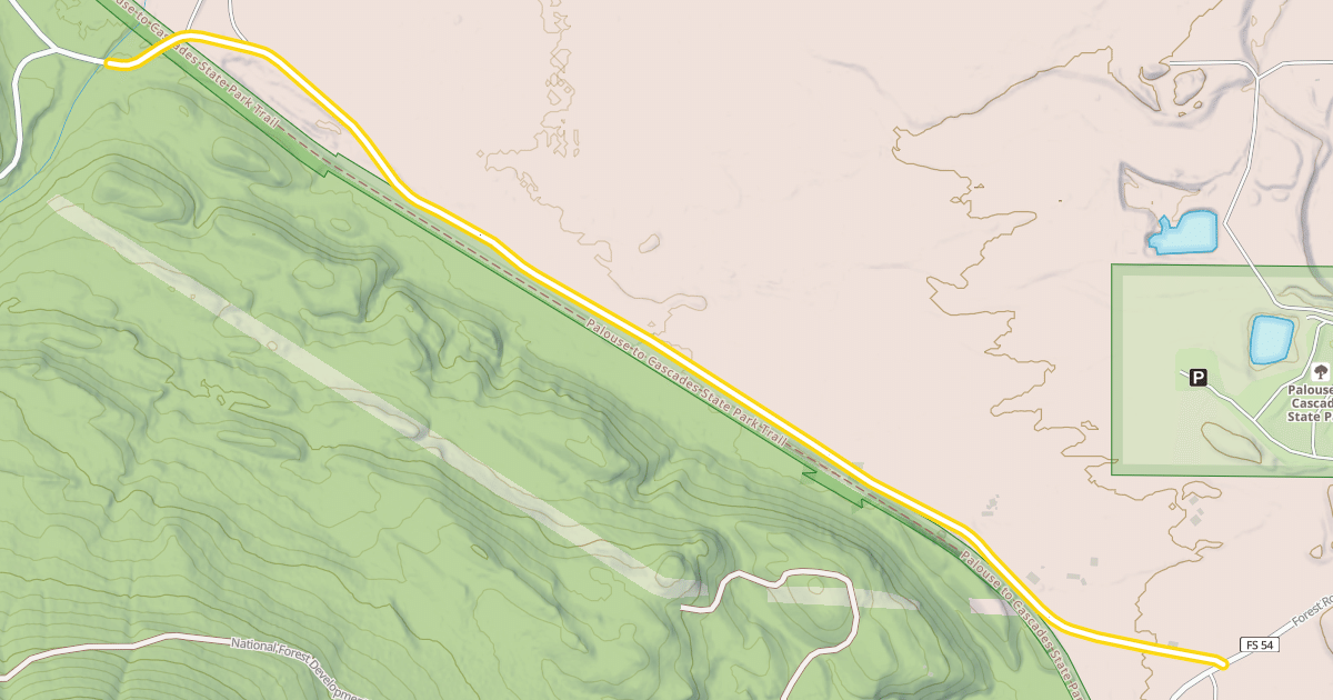 Map preview of Forest Road 5480