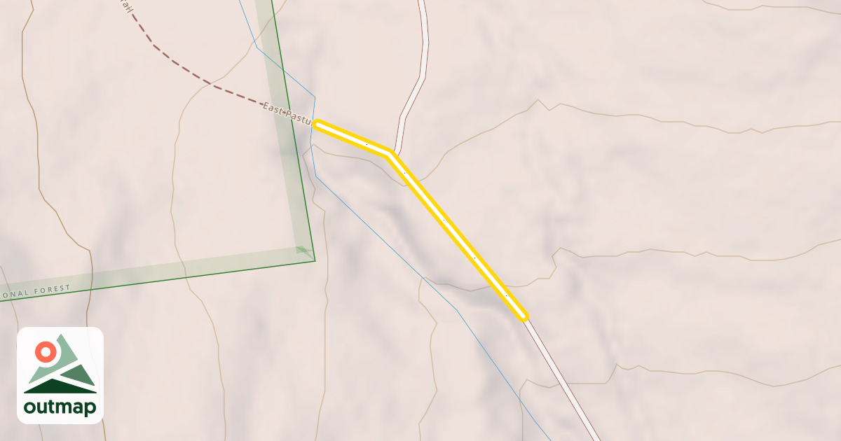 Map of East Pasture Trail