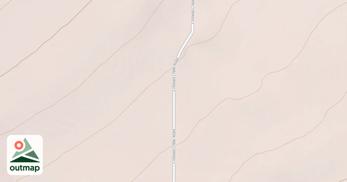 Map of Crooked Creek Road