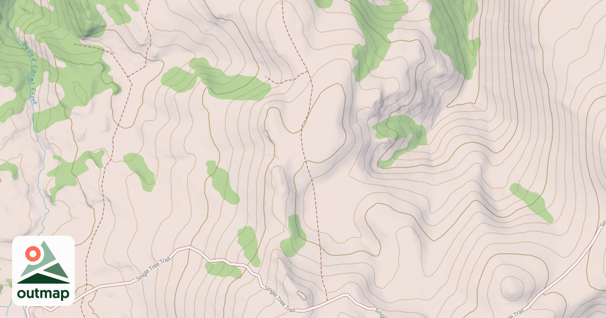 Map of ROUND CORRAL ROAD SPUR B