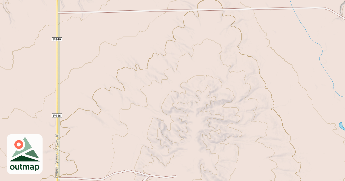 Map of USFS Motor Vehicle Use Map Trails 23445