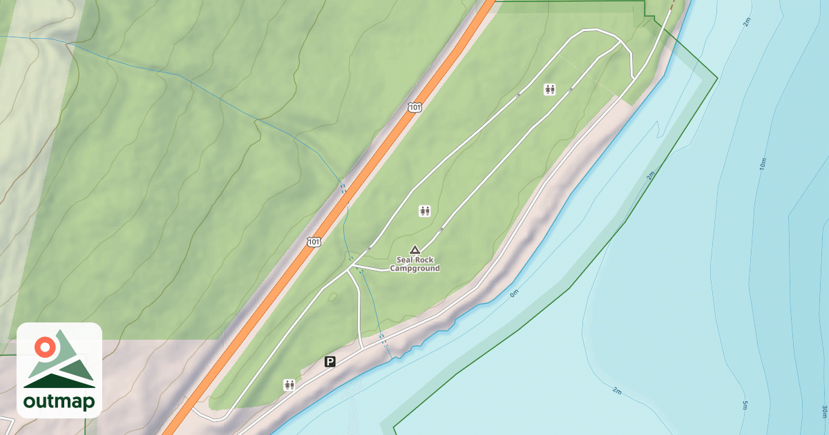 Map of SEAL ROCK CG MAIN LOOP