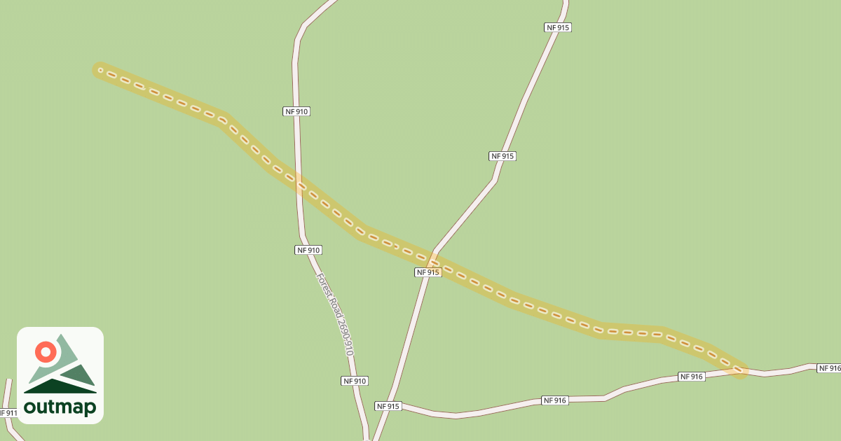 Map of South Loop Ski Trail