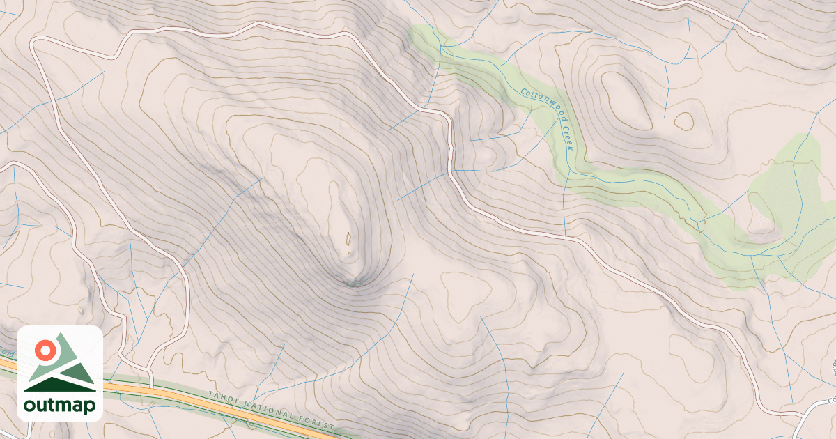 Map of COTTONWOOD COLD STREAM