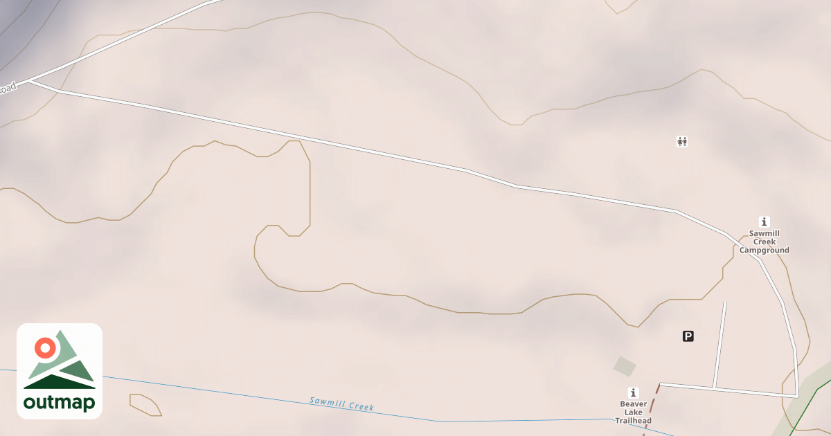 Map of SAWMILL CREEK CAMPGROUND