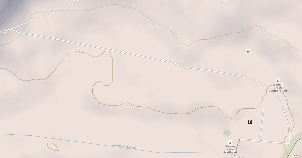 Map preview of SAWMILL CREEK CAMPGROUND