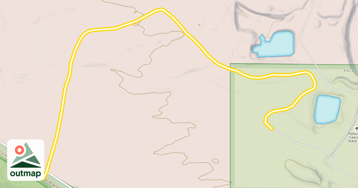Map of Crystal Springs Sled Dog Trail