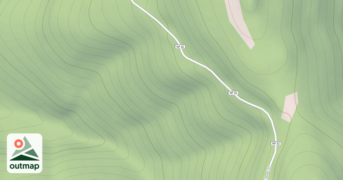 Map of USFS Motor Vehicle Use Map Trails 17544