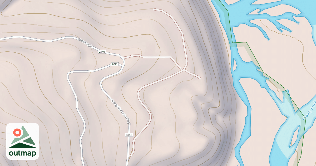 Map of CLARK FORK OVERLOOK