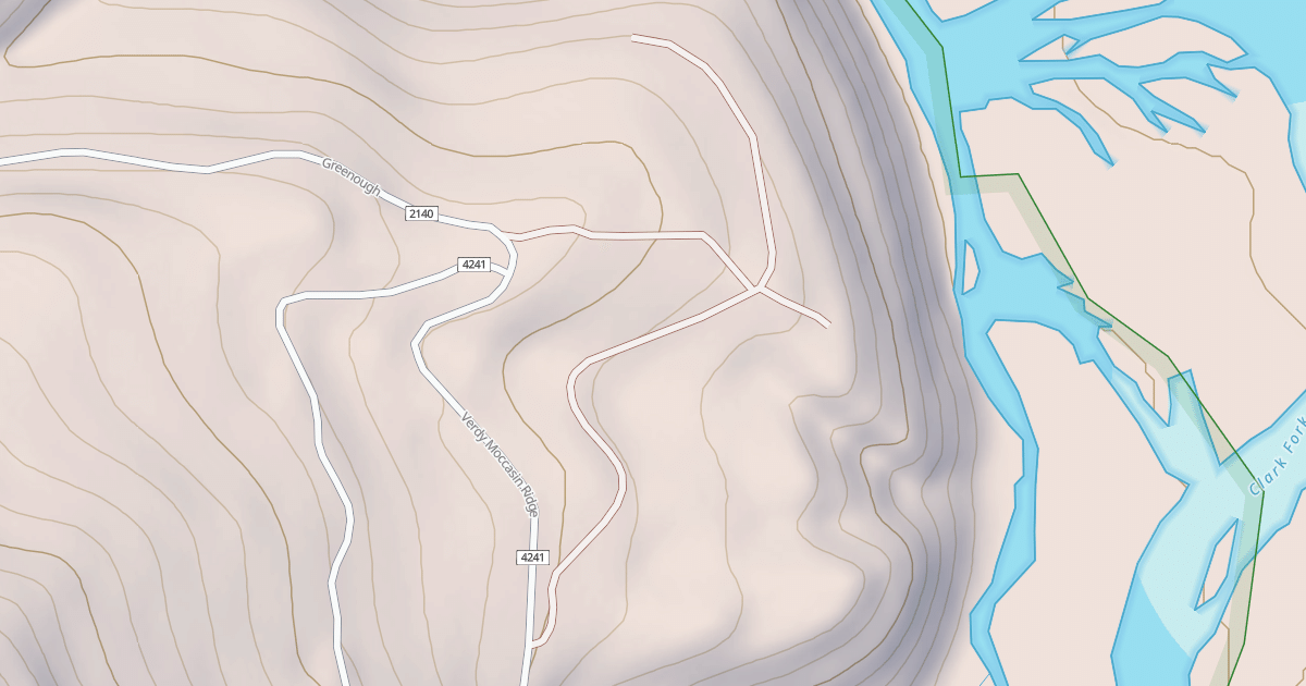Map preview of CLARK FORK OVERLOOK