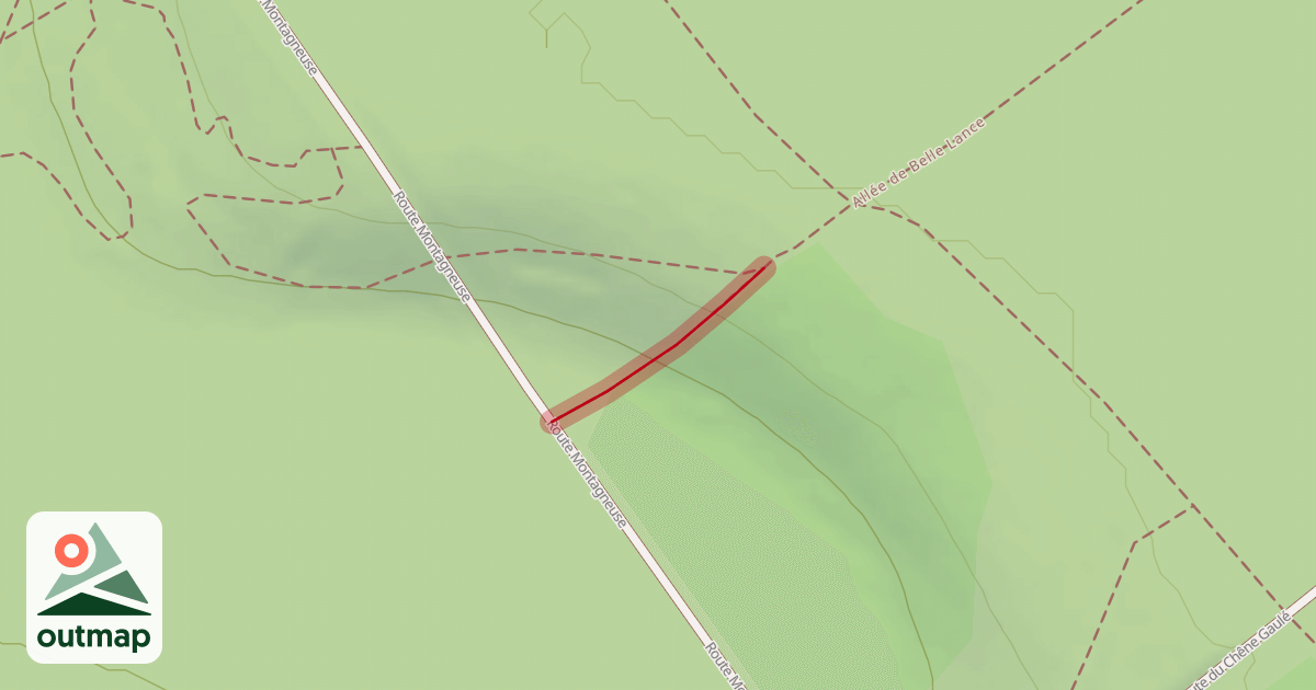 Map of Allée de Belle Lance