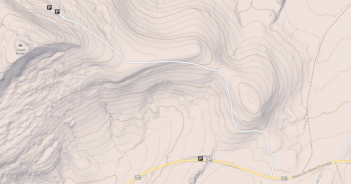 Map preview of MEDICINE MTN-LITTLE MTN