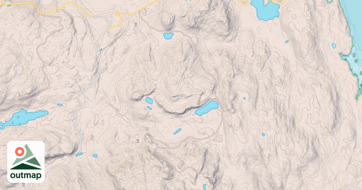 Map of SOUTH NECK LAKE HILLS