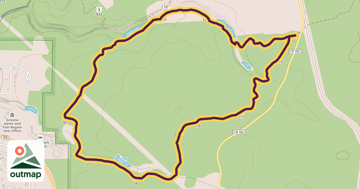 Map of Four Springs Trail