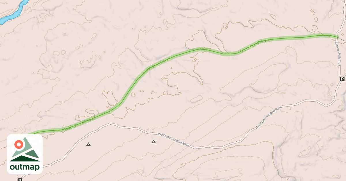 Map of South Branch Trail