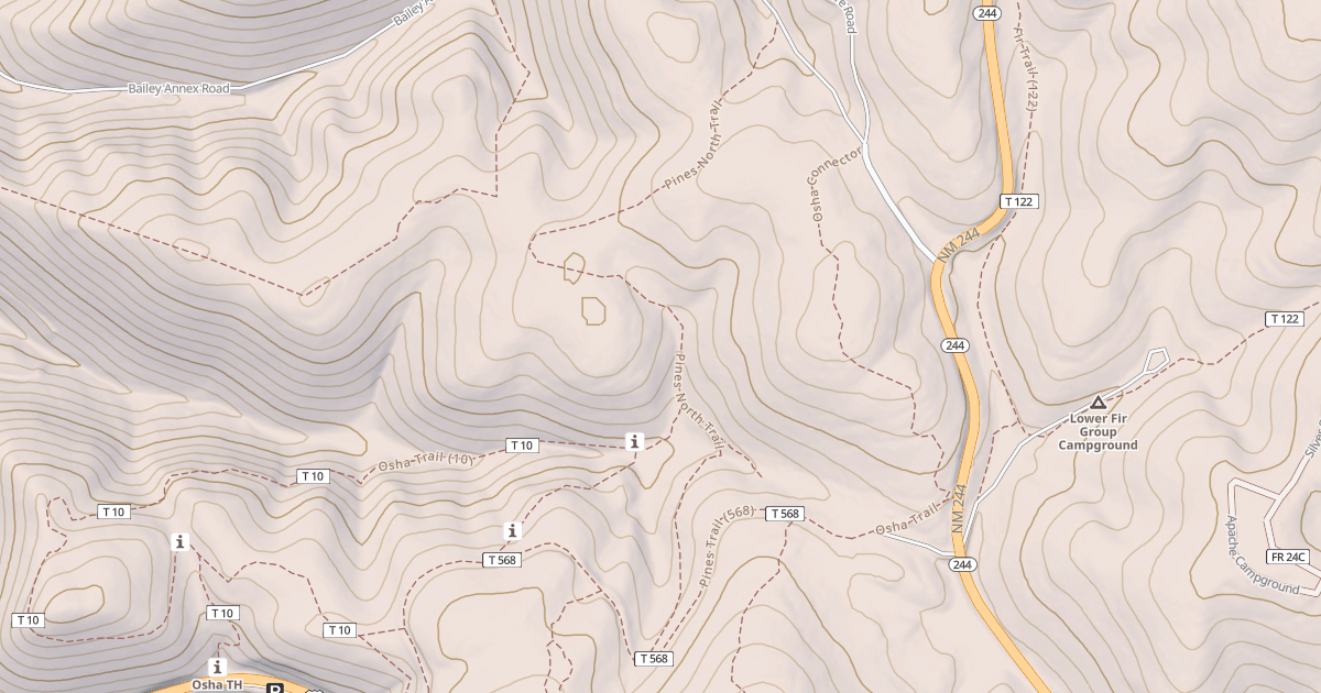 Map preview of Pines N. Trail
