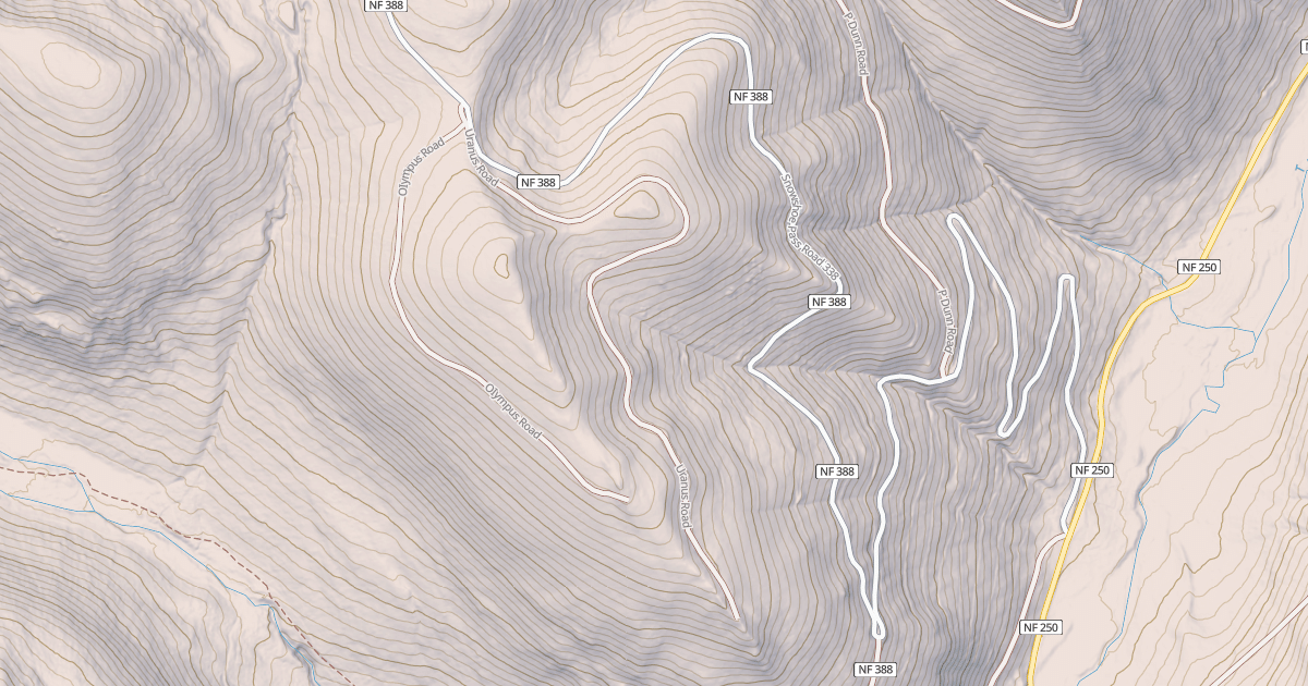 Map preview of SNOWSHOE PASS