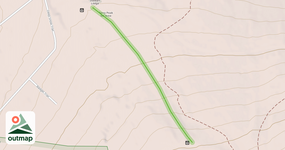 Map of Stewart Slope