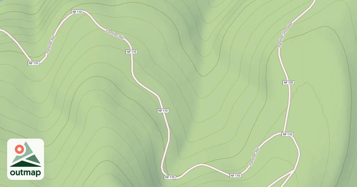 Map of USFS Motor Vehicle Use Map Trails 17244