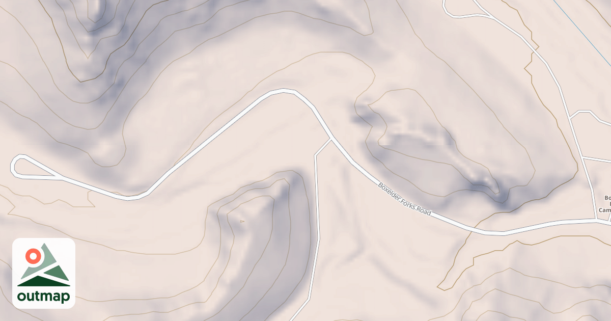 Map of BOXELDER FORKS