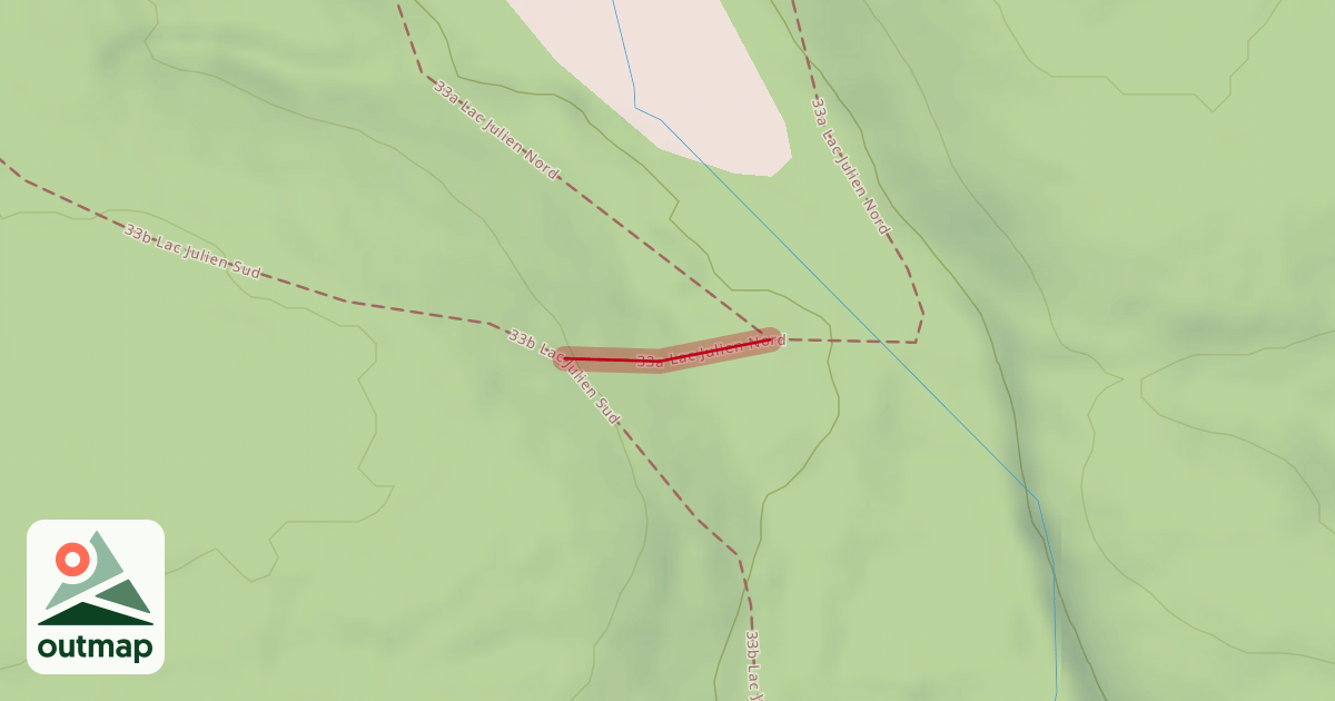 Map of 33a Lac Julien Nord