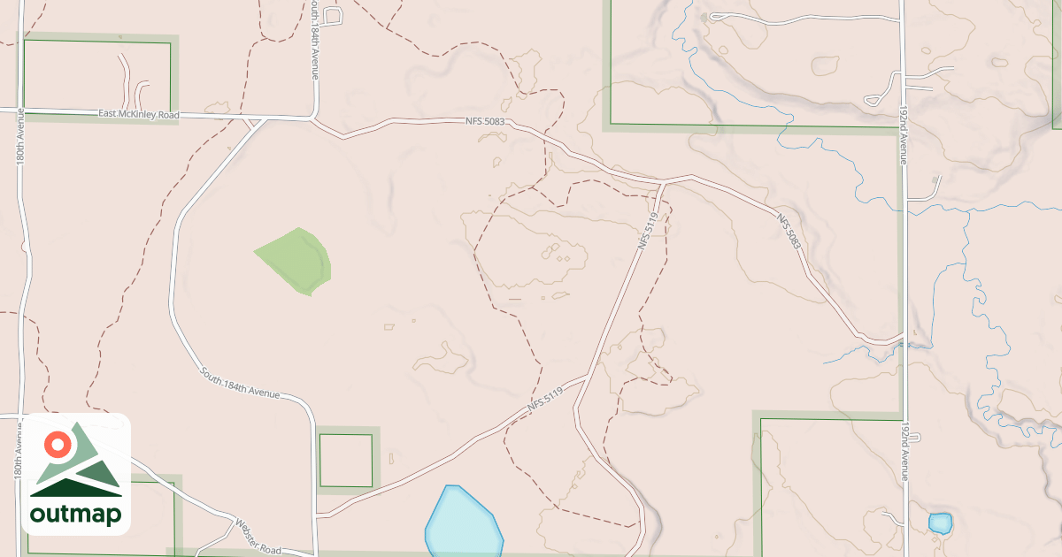 Map of HORSESHOE MOTORCYCLE TRAIL