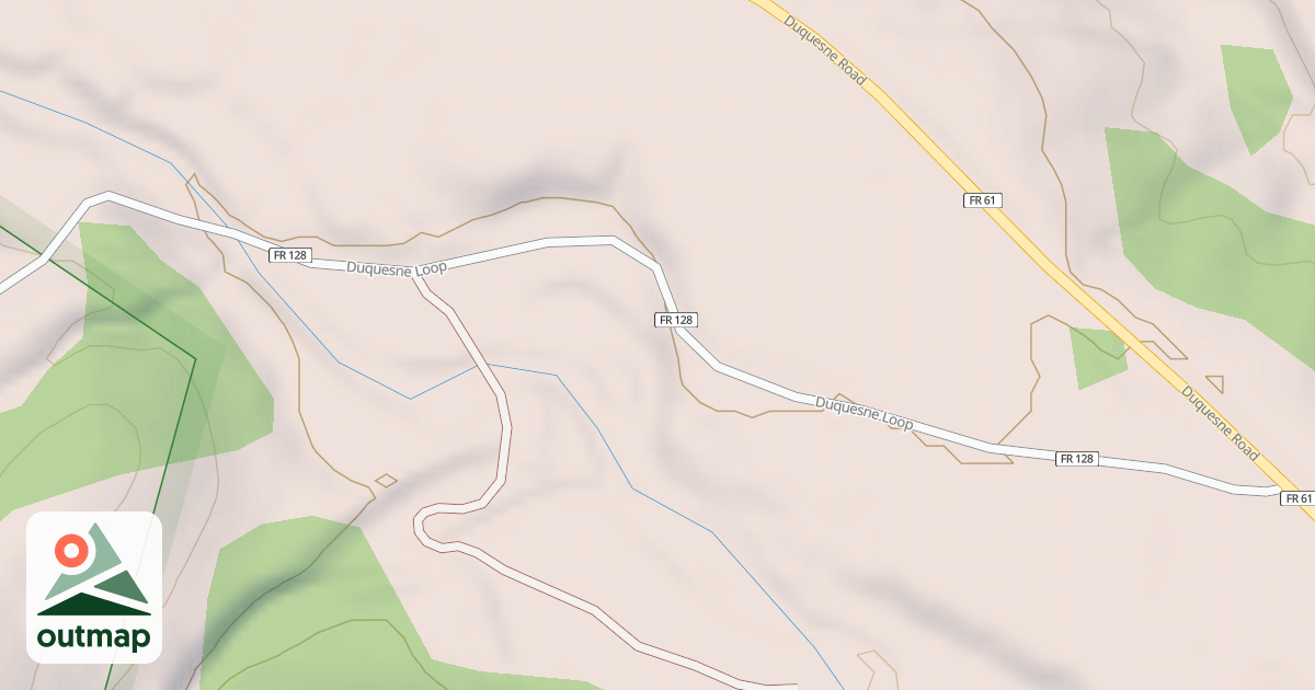 Map of DUQUESNE LOOP